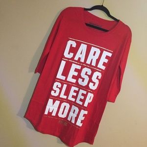 Care Less Sleep More Sleep Tee - Medium
